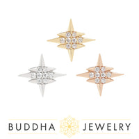 Buddha Jewelry Organics - Intergalactic cz - Threadless End
