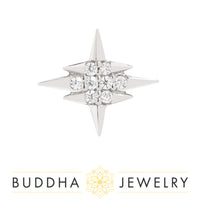 Buddha Jewelry Organics - Intergalactic cz - Threadless End
