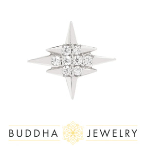 Buddha Jewelry Organics - Intergalactic cz - Threadless End