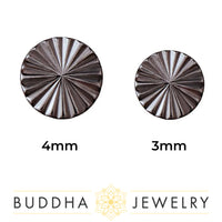 Buddha Jewelry Organics - Lazer Disk - Rhodium - Threadless End
