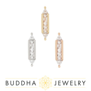 Buddha Jewelry Organics - Fearless cz - Threadless End