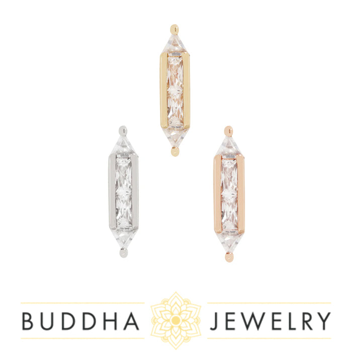 Buddha Jewelry Organics - Fearless cz - Threadless End