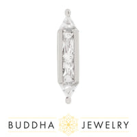 Buddha Jewelry Organics - Fearless cz - Threadless End
