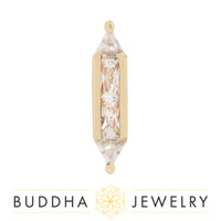 Buddha Jewelry Organics - Fearless cz - Threadless End
