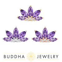 Buddha Jewelry Organics - Valentina Amethyst - Threadless End
