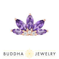 Buddha Jewelry Organics - Valentina Amethyst - Threadless End
