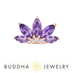 Buddha Jewelry Organics - Valentina Amethyst - Threadless End