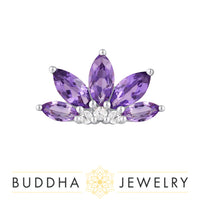 Buddha Jewelry Organics - Valentina Amethyst - Threadless End
