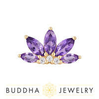 Buddha Jewelry Organics - Valentina Amethyst - Threadless End
