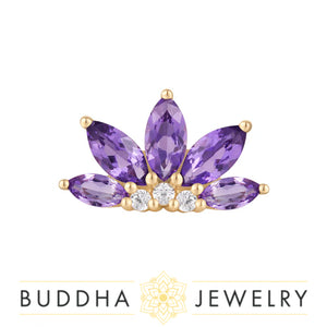 Buddha Jewelry Organics - Valentina Amethyst - Threadless End