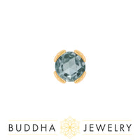 Buddha Jewelry Organics - Peekaboo Aquamarine - Threadless End
