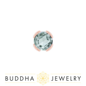 Buddha Jewelry Organics - Peekaboo Aquamarine - Threadless End