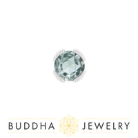 Buddha Jewelry Organics - Peekaboo Aquamarine - Threadless End
