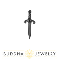 Buddha Jewelry Organics - Blade Rhodium - Threadless End
