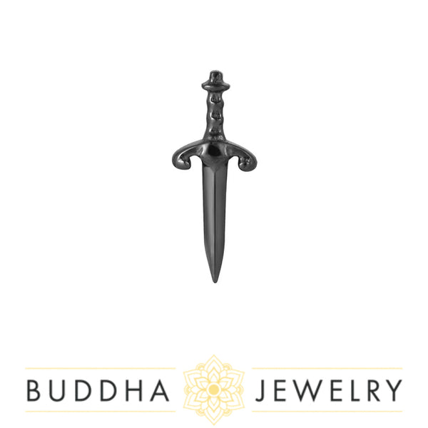 Buddha Jewelry Organics - Blade Rhodium - Threadless End