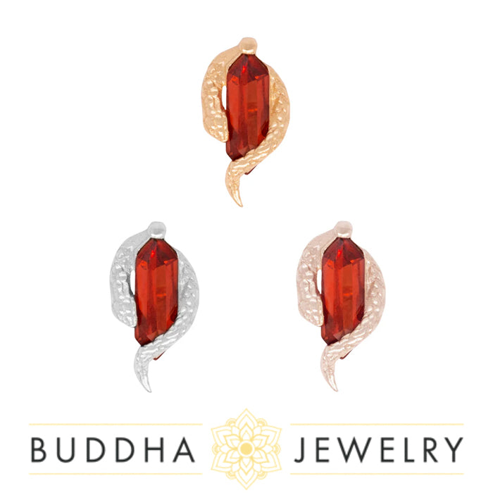 Buddha Jewelry Organics - Eve Was Framed - Garnet Threadless End