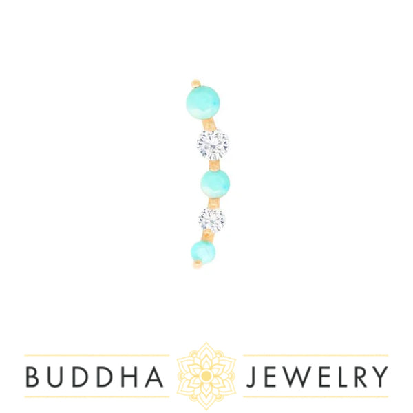 Buddha Jewelry Organics - Flow - Turquoise - Threadless End