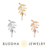 Buddha Jewelry Organics - Growth - CZ - Threadless End