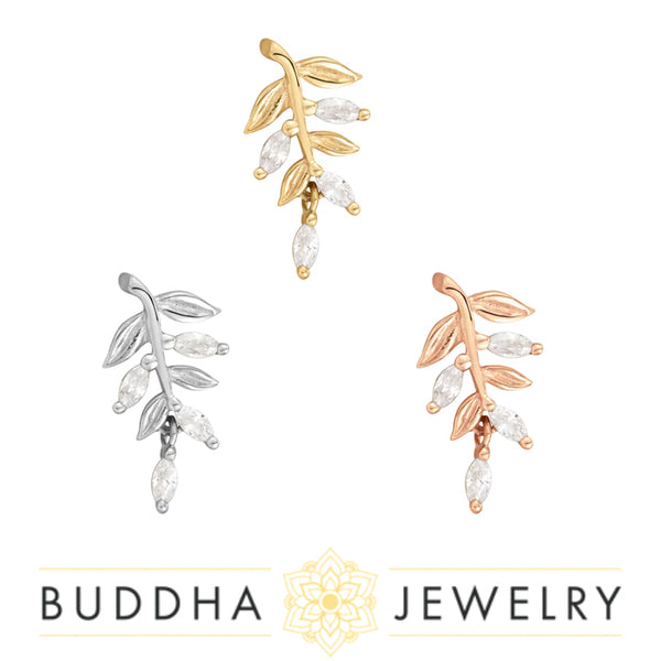 Buddha Jewelry Organics - Growth - CZ - Threadless End