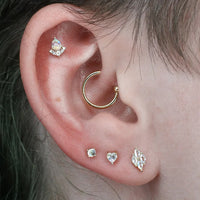 Buddha Jewelry Organics - Heart - Rainbow Moonstone - Threadless End