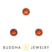 Buddha Jewelry Organics - Peekaboo Orange Garnet - Threadless End
