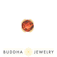 Buddha Jewelry Organics - Peekaboo Orange Garnet - Threadless End
