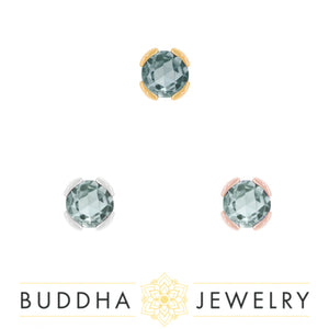 Buddha Jewelry Organics - Peekaboo Aquamarine - Threadless End
