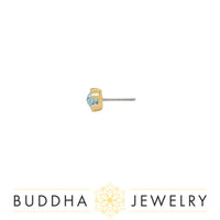 Buddha Jewelry Organics - Peekaboo Aquamarine - Threadless End
