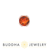 Buddha Jewelry Organics - Peekaboo Orange Garnet - Threadless End
