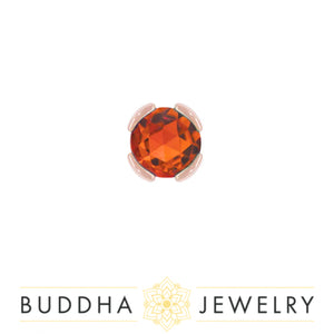 Buddha Jewelry Organics - Peekaboo Orange Garnet - Threadless End