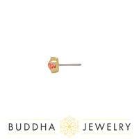 Buddha Jewelry Organics - Peekaboo Orange Garnet - Threadless End
