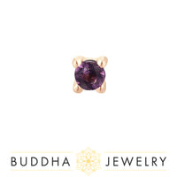 Buddha Jewelry Organics - Amethyst prong - Threadless End