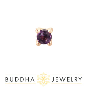 Buddha Jewelry Organics - Amethyst prong - Threadless End