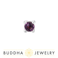 Buddha Jewelry Organics - Amethyst prong - Threadless End