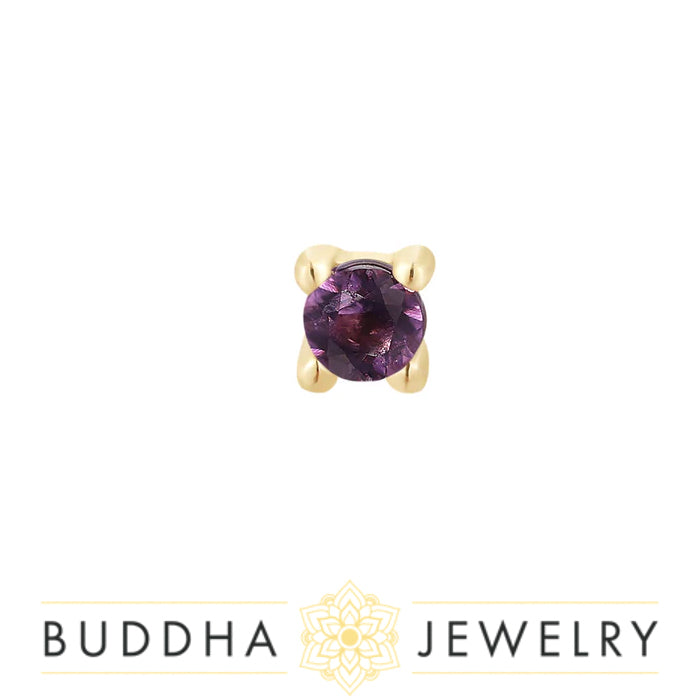 Buddha Jewelry Organics - Amethyst prong - Threadless End