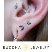 Buddha Jewelry Organics - Starstruck Rhodium - Threadless End
