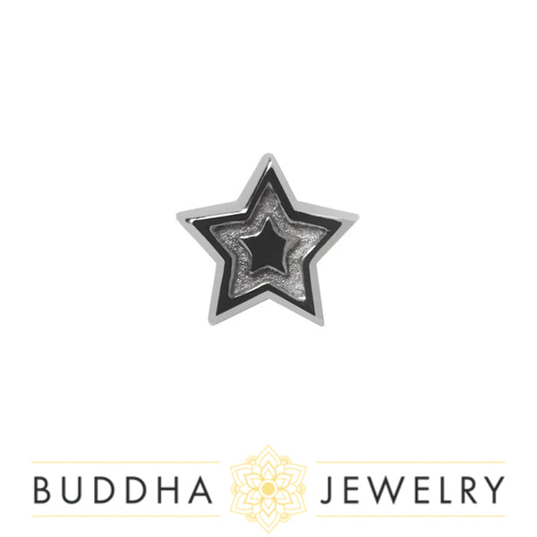 Buddha Jewelry Organics - Starstruck Rhodium - Threadless End