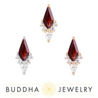 Buddha Jewelry Organics - Afterglow - Garnet Threadless End
