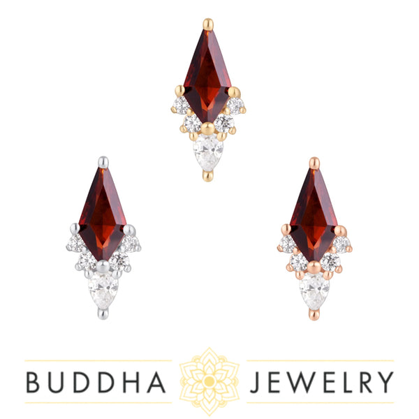 Buddha Jewelry Organics - Afterglow - Garnet Threadless End