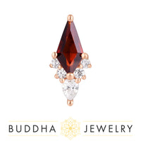 Buddha Jewelry Organics - Afterglow - Garnet Threadless End
