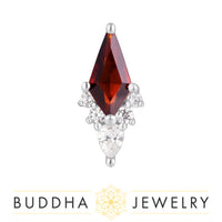 Buddha Jewelry Organics - Afterglow - Garnet Threadless End
