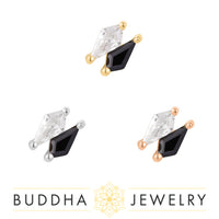 Buddha Jewelry Organics - Align - CZ/Spinel - Threadless End
