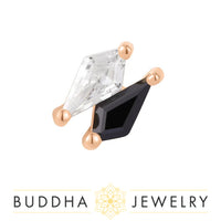 Buddha Jewelry Organics - Align - CZ/Spinel - Threadless End
