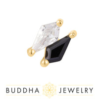 Buddha Jewelry Organics - Align - CZ/Spinel - Threadless End
