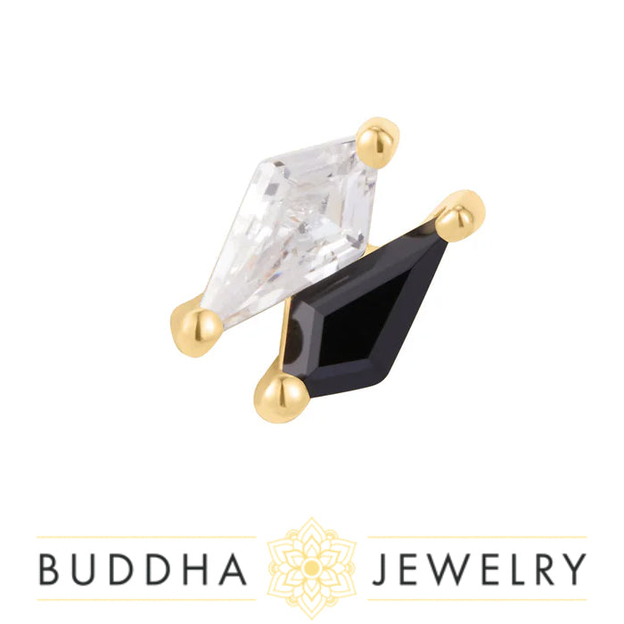Buddha Jewelry Organics - Align - CZ/Spinel - Threadless End