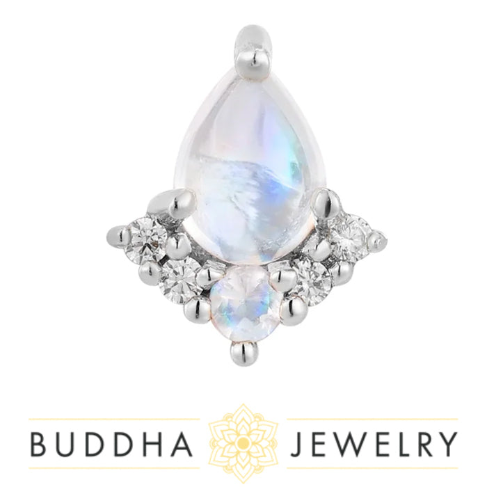 Buddha Jewelry Organics - Love Language - Rainbow Moonstone - Threadless End