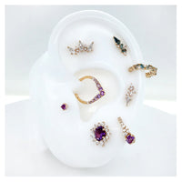 Buddha Jewelry Organics - Amethyst prong - Threadless End