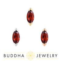 Buddha Jewelry Organics - Zuri - Garnet - Threadless End
