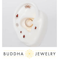 Buddha Jewelry Organics - Zuri - Garnet - Threadless End
