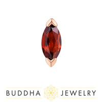 Buddha Jewelry Organics - Zuri - Garnet - Threadless End
